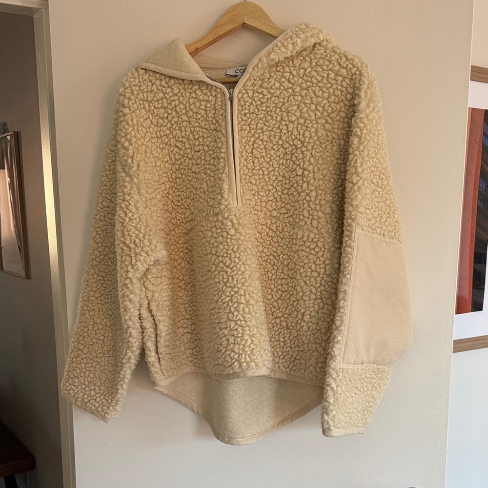 COS Cream Textured Women's Hoodie